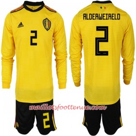 Maillot/Tenue Belgique ALDERWEIRELD 2 Enfant Extérieur Coupe du monde 2018 Manche Longue
